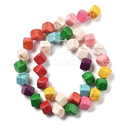 Синтетических нитей бирюзовые бусы&nbsp;G-B140-B01-02