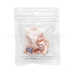 10 шт. 10 стиля из сплава со стразами в европейском стиле MPDL-FS0001-01RG