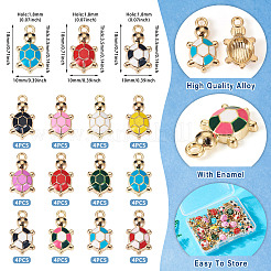 48шт 12 цвета сплава эмалевые подвески&nbsp;PALLOY-TA0002-55G