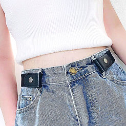 4 шт. двухцветный полиэстеровый невидимый эластичный ремень без пряжки AJEW-CA0004-18