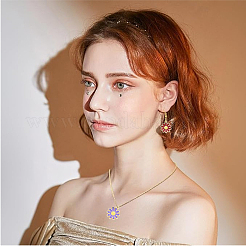 40 шт. 5 стиля случайных цветов эмалевые подвески из сплава&nbsp;ENAM-YW0004-79B