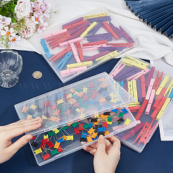 4шт прямоугольный полипропиленовый (ПП) контейнер для хранения бусин CON-BC0007-51