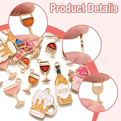 20шт. 8 стиля подвески из сплава и эмали&nbsp;ENAM-FS0002-46