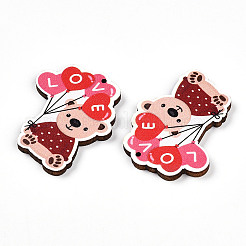 Печатные подвески дерева WOOD-T032-04A