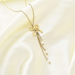 Ионное покрытие(ip) 304 нержавеющая сталь кулон ожерелье NJEW-K255-21G