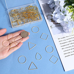 120шт 4 стиля латунных соединений KK-SP0002-15B