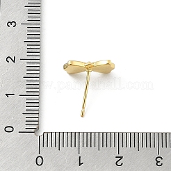 Фурнитура для сережек из латуни своими руками KK-E791-10G