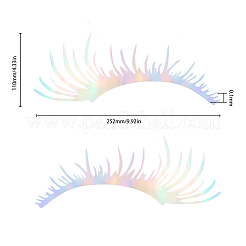 Наклейки для автомобилей с лазерными ресницами для домашних животных STIC-WH0004-03