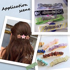 80 шт. 4 стиля железные заколки для волос фурнитура IFIN-SC0001-64