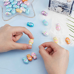 50 шт. Непрозрачные акриловые бусины OACR-SC0001-65