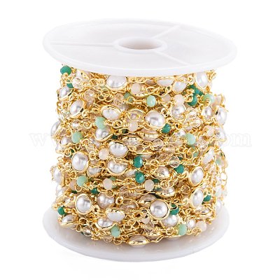 Латунные бисерные цепочки ручной работы CHC-M021-13LG-1