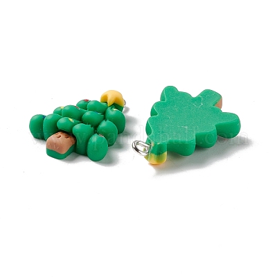 Подвески из непрозрачной смолы на рождественскую тематику FIND-E025-15-1