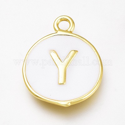 Латунь эмаль подвески&nbsp;KK-H103-01Y-G-1