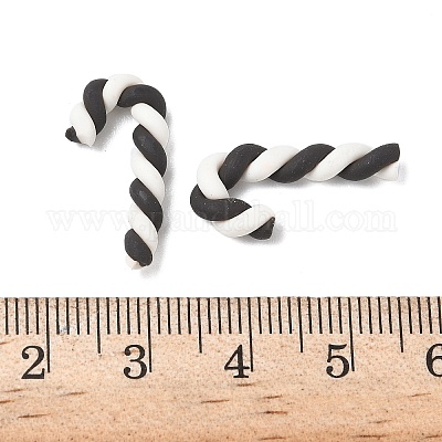 Рождественские бусины из полимерной глины ручной работы CLAY-P005-03M-08-1