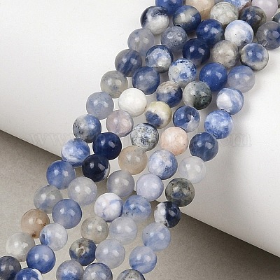 Природный содалит бисер нитей&nbsp;GSR4mmC013-1