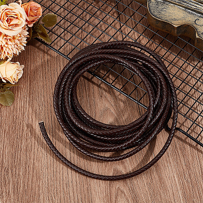 5-метровый плетеный кожаный шнур с сердечником WL-BBC0001-01C-01-1