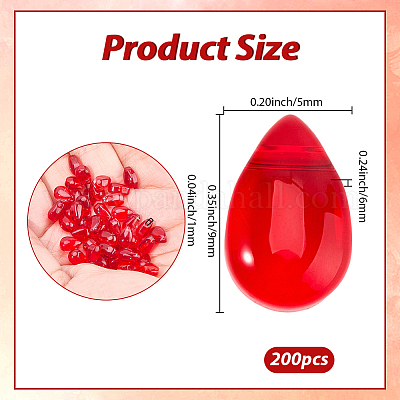 200 шт. Прозрачные стеклянные бусины GGLA-SP0001-04-1