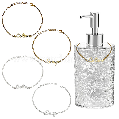 4шт. набор из 4 браслетов в виде мыла и лосьона для женщин BJEW-OC0001-04-1