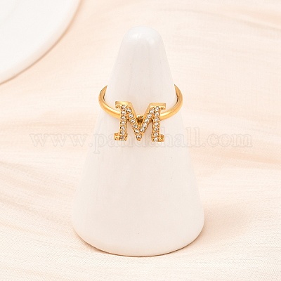 Открытые кольца-манжеты из нержавеющей стали 304 с микропаве из кубического циркония RJEW-D336-01G-02-1