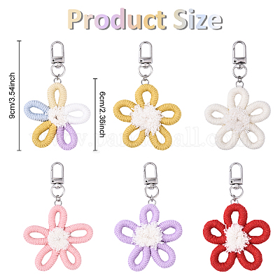 Подвеска из полиэстера&nbsp;HJEW-YW00127-01-1