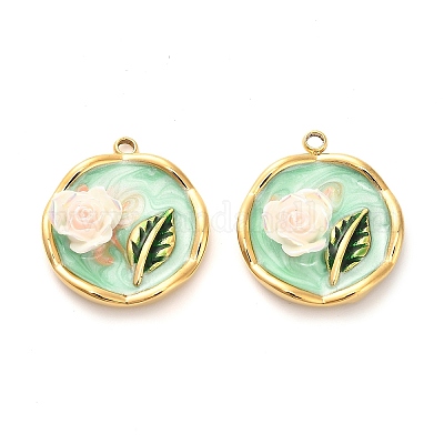 Подвески из нержавеющей стали 304 с эмалью STAS-B084-12G-02-1