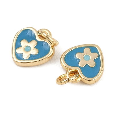 Латунь эмаль подвески KK-H078-02B-G01-1