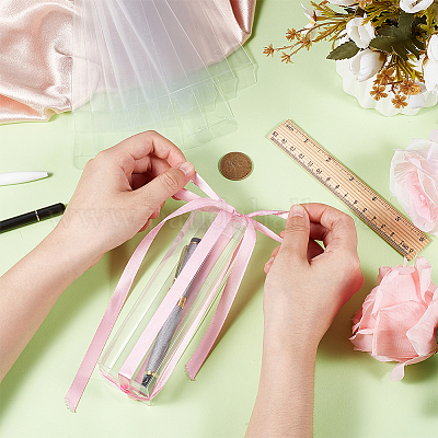 Прямоугольные упаковочные коробки из ПВХ CON-WH0099-30B-1