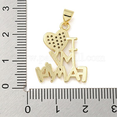 Стойка из латуни с подвеской из кубического циркония KK-P270-12G-1