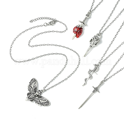 5 шт. 5 стиля готических цепочек из нержавеющей стали 304 NJEW-JN04983-1