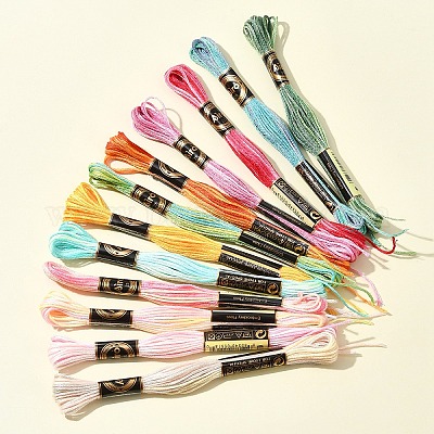 6-слойная полиэфирная нить для вышивания&nbsp;OCOR-FZ0001-01I-1