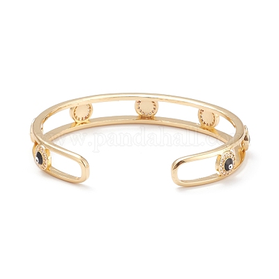 Сглаз эмалевые браслеты для мужчин и женщин BJEW-F417-18F-G-RS-1