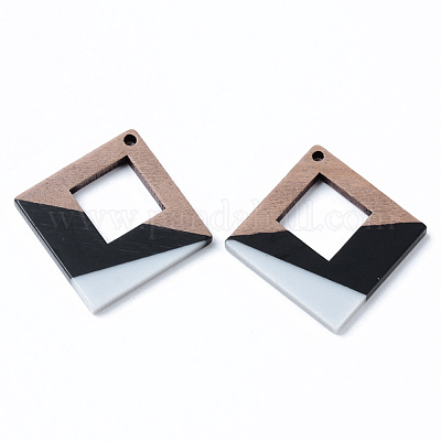 Подвески из смолы и ореха&nbsp;RESI-N025-006A-B03-1