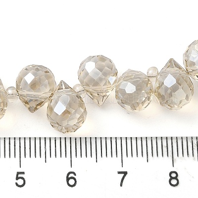 Стеклянные бусины с гальваническим покрытием &nbsp;EGLA-D030-17O-1