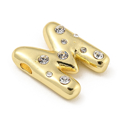Латунные микропаве прозрачные подвески с фианитом KK-E093-04G-M-1