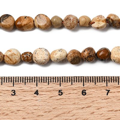 Естественного изображения яшмы бисер нитей G-B161-A04-1