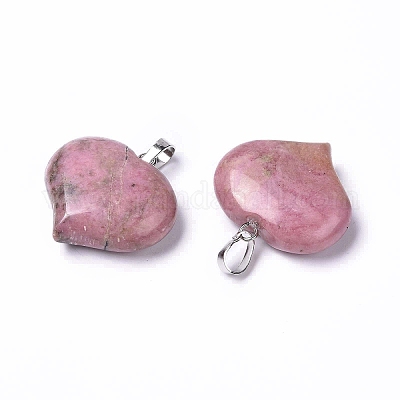 Природные подвески родонит G-G956-D12-1