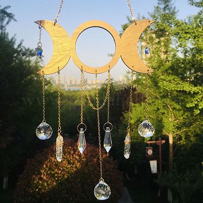 Стекло подвесные украшения PW-WG53416-01-1