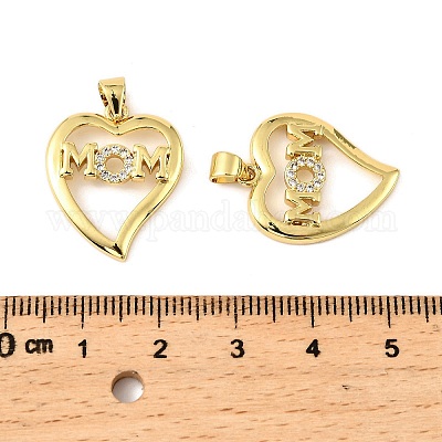 Латунные микро проложить кубического циркония подвески KK-M324-02D-G-1