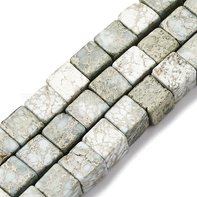 Натуральные варицитовые бусины G-B155-C05-8x8mm-1