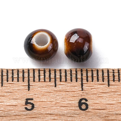 Фарфоровые бусины ручной работы PORC-D300-A04-1