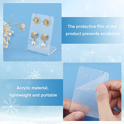 12 шт. 3 стиля наборов для демонстрации сережек из органического стекла и акрила EDIS-DR0001-09-1