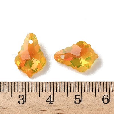 AB цвет гальваническим Гальваническим стеклянные подвески EGLA-O003-06C-15-1