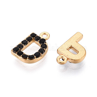 Подвески из нержавеющей стали 304 и страз STAS-T071-11B-G-1