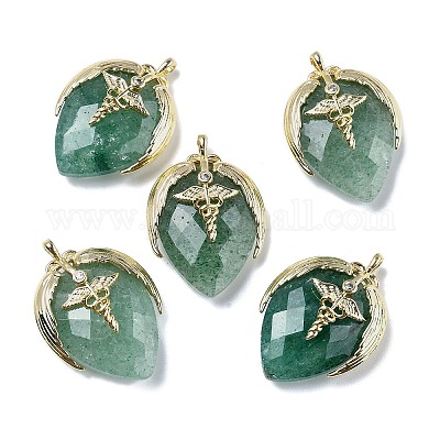 Натуральные кварцевые подвески из клубники G-U019-01G-03-1