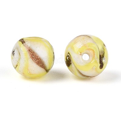 Бусины ручной работы бусины золотого песка LAMP-T024-11E-1