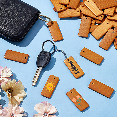 120шт бамбуковые подвески WOOD-PH0002-71-1