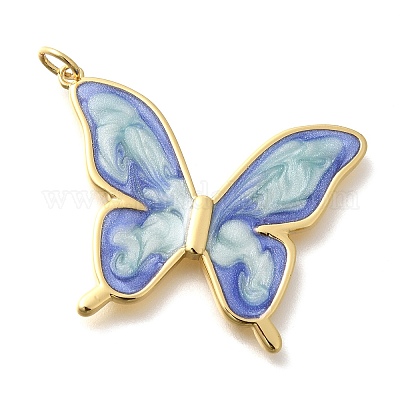 Подвески из латуни с эмалью в стойку KK-M296-02G-05-1