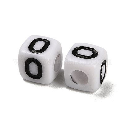 Непрозрачные акриловые бусины OACR-S076-01O-1