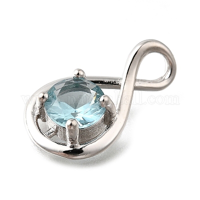 925 подвеска из стерлингового серебра с паве из кубических цирконий STER-V001-03P-03-1