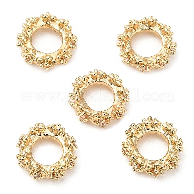 Стойки обшивки латунь микро проложить кубического циркония бусы KK-A186-01B-LG-1